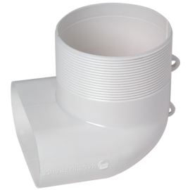 Coude mixte pour bouche Ø 80 mm