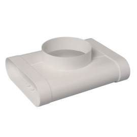 Té vertical 90° pour bouche Ø 125 mm