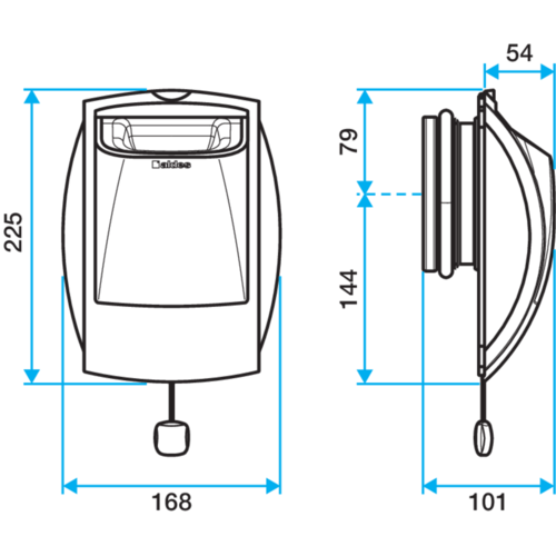 Bap'SI Dual airflow cord pull