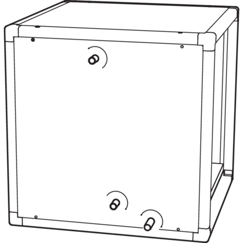 External coils in fan unit
