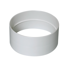 Raccord Minigaine blanc femelle pour conduit équivalent D125