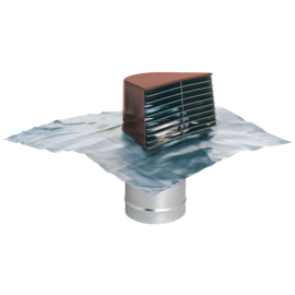 Brown flap outlet D125 + lead plate