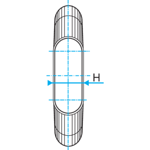 Oblong Horizontal Y-piece: CSH 90°
