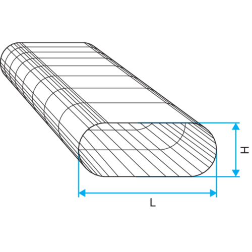 Oblong rigid spiral ducts: CSRO