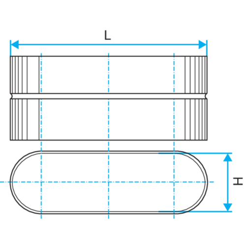 Oblong Female Connector: RFO