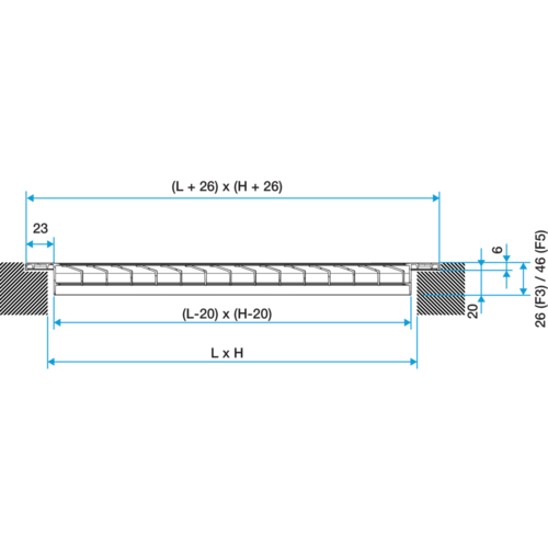 GRIDLINED Exhaust series - aluminium