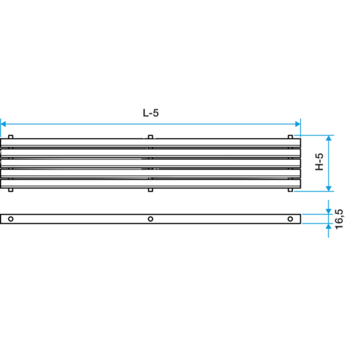 GRIDLINED Exhaust series - aluminium