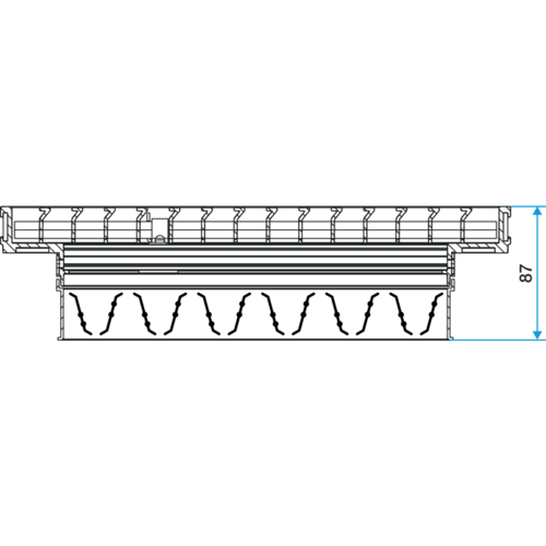 GRIDLINED Floor series - aluminium