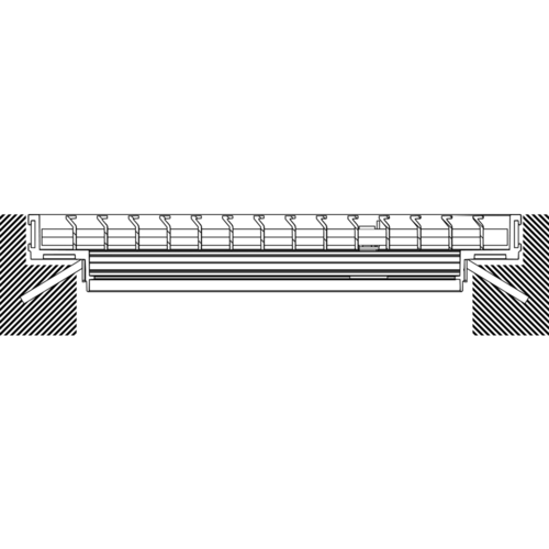 GRIDLINED Floor series - aluminium