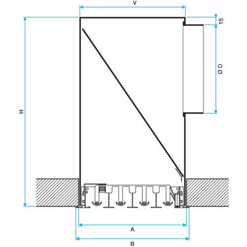 Série LINED® Combined - aluminium