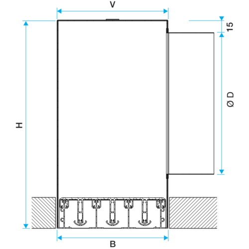Série LINED® Combined - aluminium