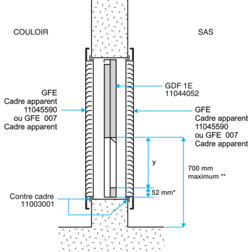 GDF transfer damper E60 - Tunnel dampers and transfers | Aldes